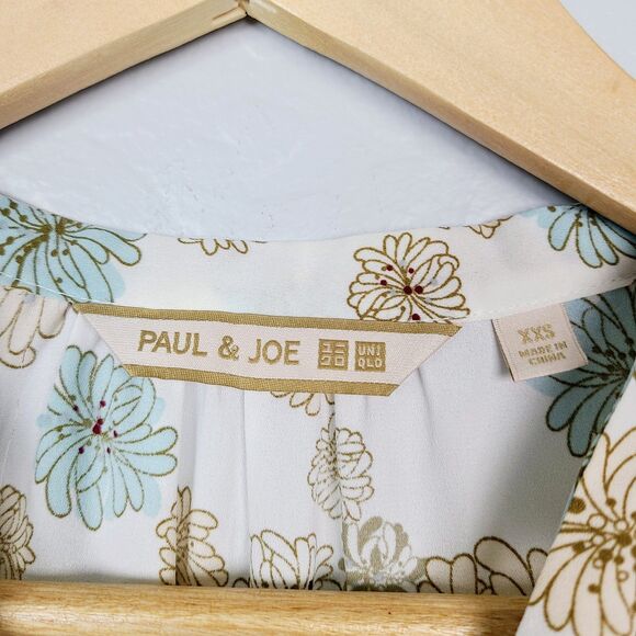 Paul & Joe Dress 2XS Green Yellow Floral Sleeveless Tiered A-Line V- Neck Maxi - Picture 6 of 13